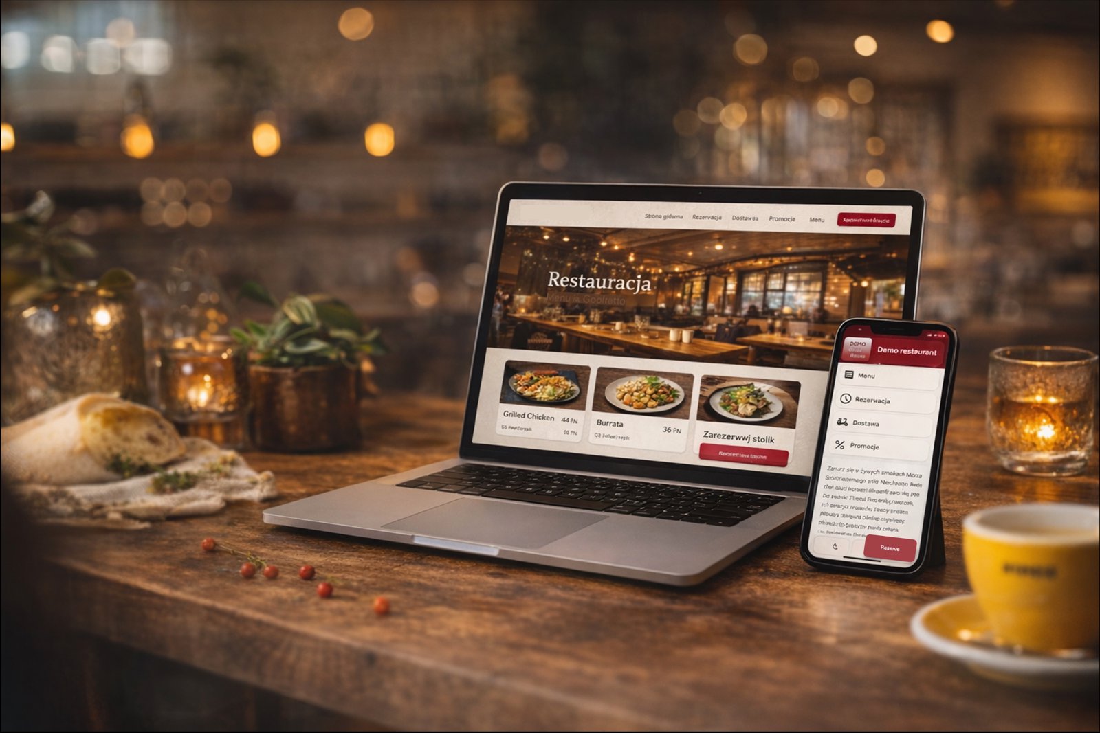 Restauracja z stroną